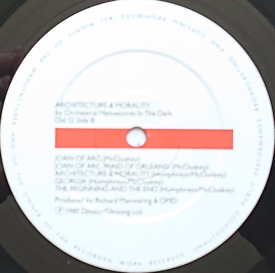 DID 12 Architecture & morality Orchestral Manoeuvres in the Dark (OMD) Label